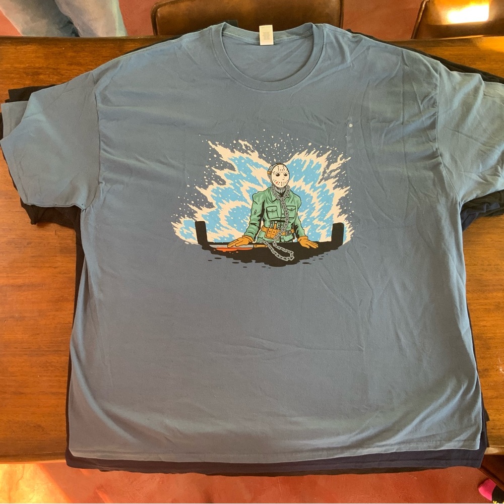 Jason Voorhees Friday the 13th The Little Mermaid horror pop culture graphic tee